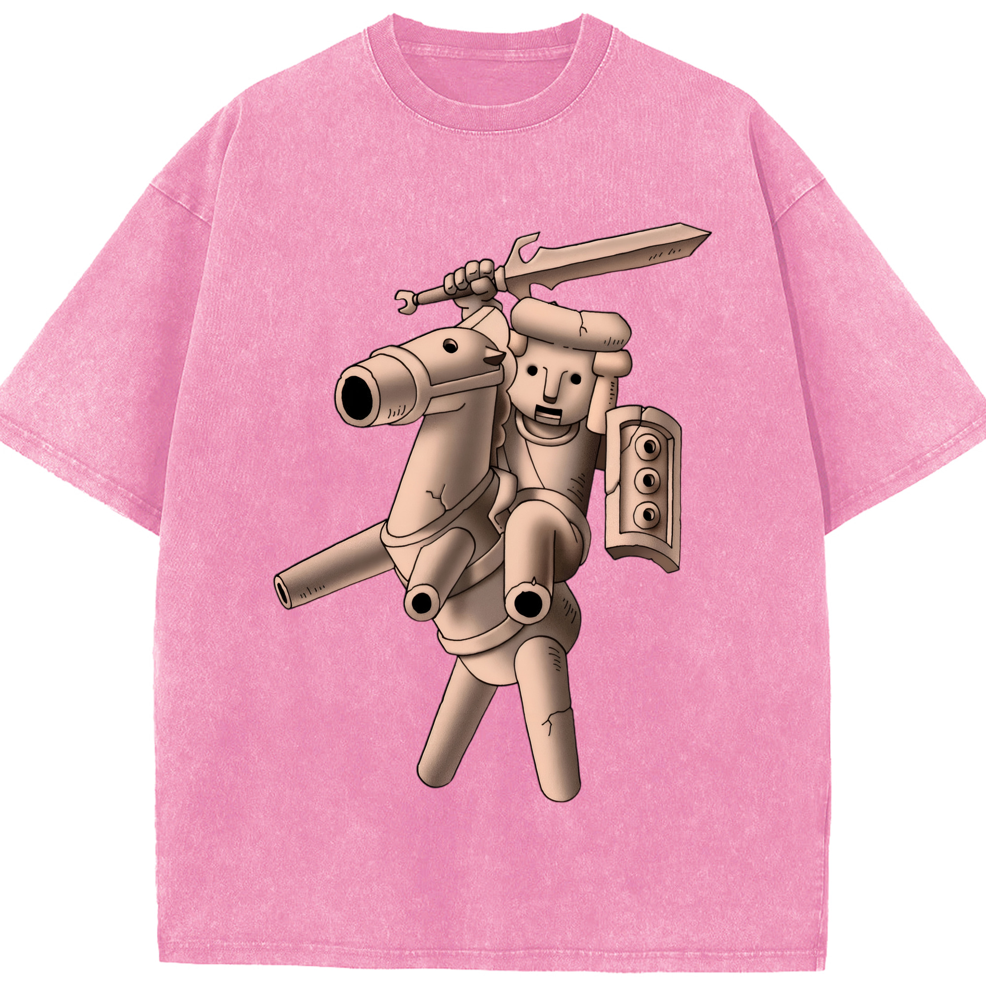 （画像用） ドラゴンクエスト Doragon Kuesuto Dragon Quest 綿100% ヴィンテージ風 半袖Tシャツ（フロントプリント）